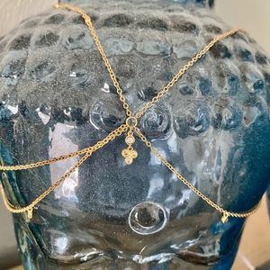 Gold & Crystal Retired Gorjana Head Piece